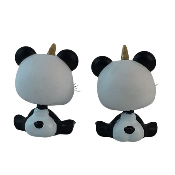 Poopsie Surprise Cutie Tooties Cuddles Panda Unicorn Figures Black White RARE - Picture 3 of 6